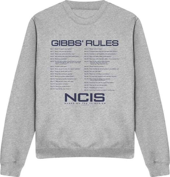 Immagine prodotto Ncis Gibbs Rules Felpa Adulto Unisex (L)