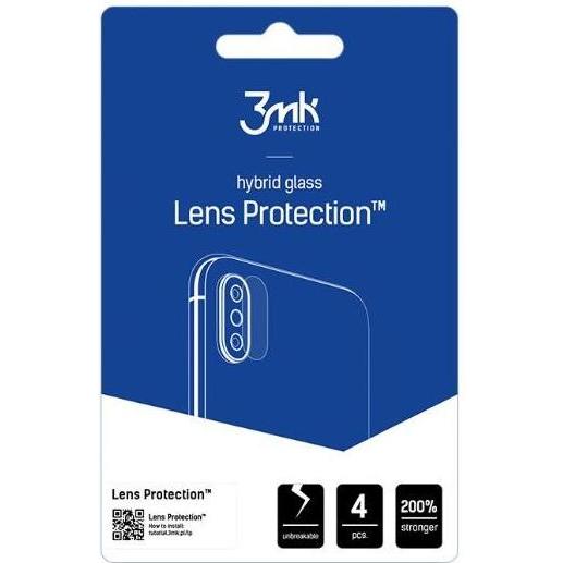 3MK Lens Protect Sony Xperia 10 VI Ochrona na obiektyw aparatu 4szt (4 pz., Sony Xperia 10 VI), Pellicola protettiva smartphone, Nero