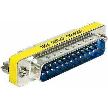 Thumbnail - Delock DB25m-DB25f: Portschutzadapter (DB25, 5.20 cm), Data + Video Adapter, Silber, Gelb