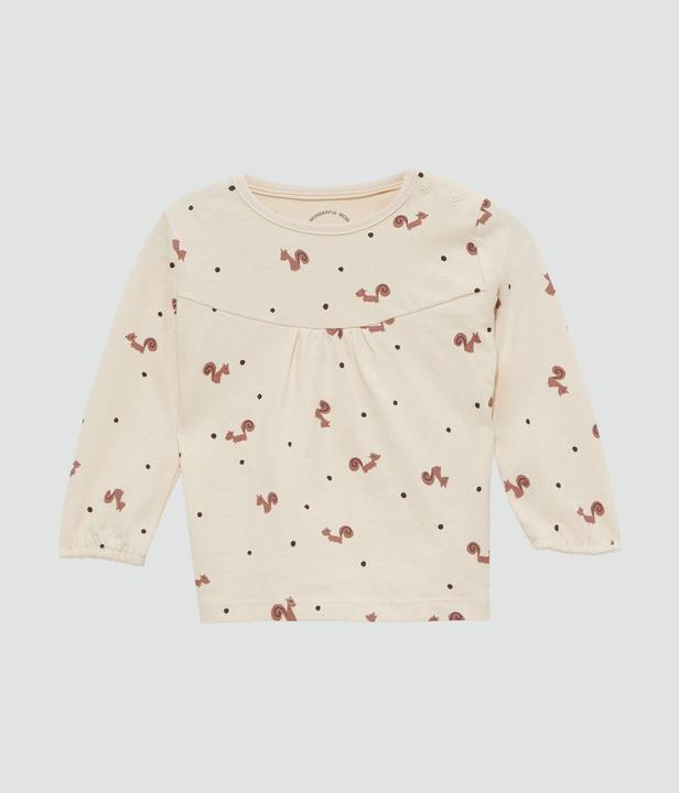 S.Oliver T-Shirt Gemustertes Langarmshirt mit Raffung (92)