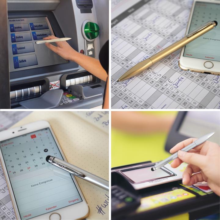 Actual product image Online BEST AGER - Ball pen (Silver, 1x)