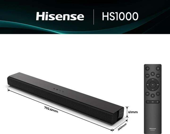 Actual product image Hisense HS1000 (120 W, 2.0 Channel)