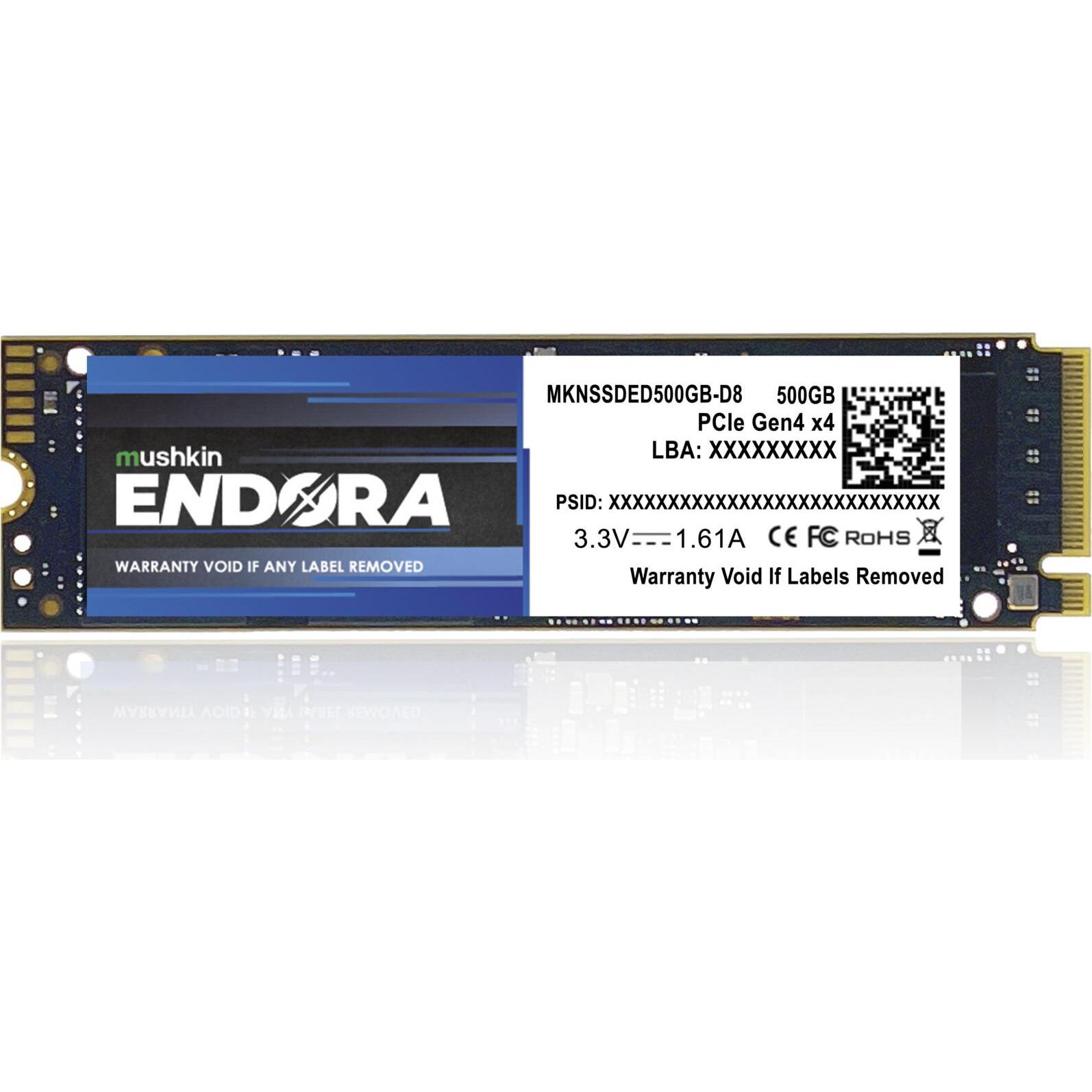 Mushkin M.2 500GB Endora NVMe PCIe4.0 x 4 (500 GB, M.2 2280), SSD