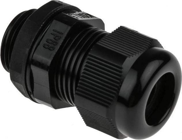 Image du produit RS PRO Presse-étoupe, M20 Nylon Noir 4mm/ 9mm, IP68