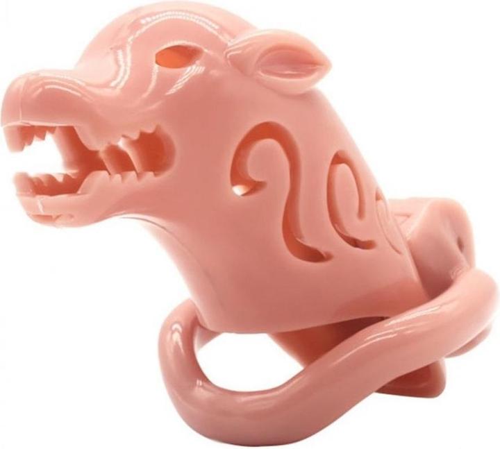 Actual product image CockLock Penis Chastity Cage "Pig Rough