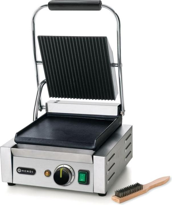 Produktbild Hendi Kontaktgrill Einzelausführung oben gerillt/unten g