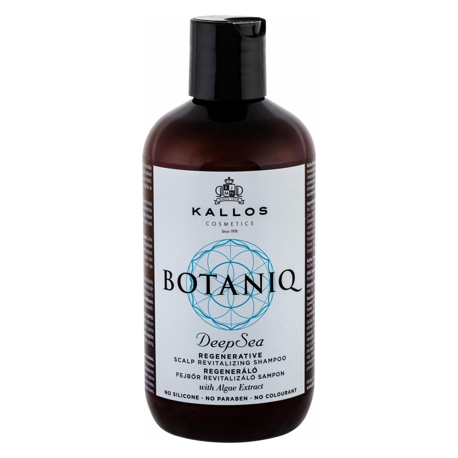 Kallos Cosmetics, Shampoo + Conditioner, Botaniq Diepzee (Vloeibare Shampoo, 300 ml)