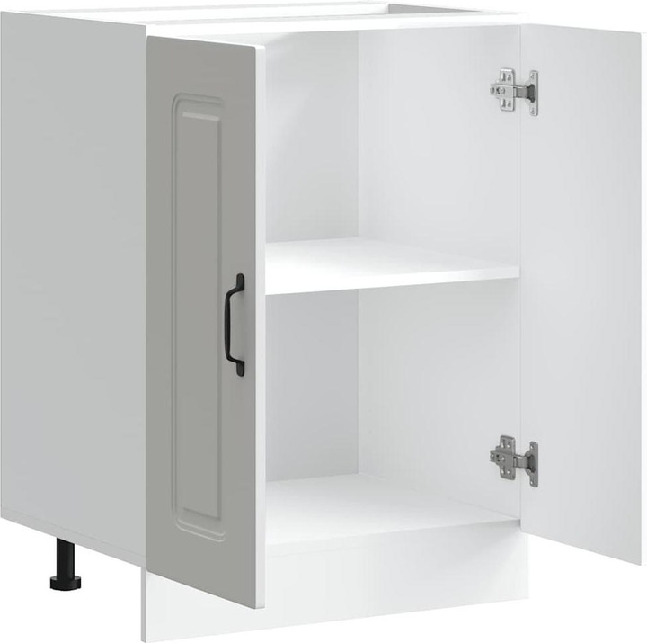 Immagine prodotto VidaXL Parete attrezzata ad angolo per cucina Kalmar in legno di recupero (57 x 57 x 60 cm)