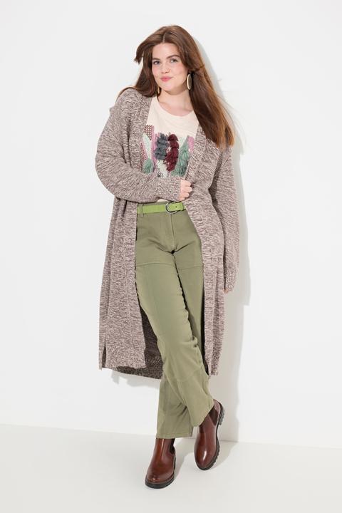 Produktbild Ulla Popken Long-Strickjacke, offenes Modell (50, 52)