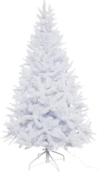 Produktbild Greendeco Künstlicher Tannenbaum, weiss, beschneit, LED, Spritzguss, ca. 120cm (120 cm)