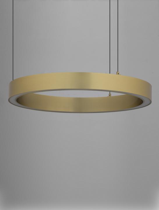 Productafbeelding Nova Luce STING LED hanglamp brons 40W warm wit 200x60cm dimbaar 9558602 (2153 lm)
