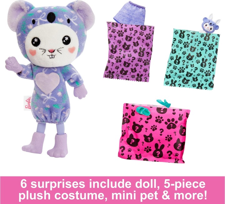 Productafbeelding Barbie Cutie Onthulling Chelsea Kostuum Cuties Serie - Konijntje in Koala