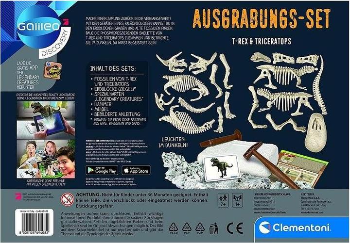 Produktbild Clementoni Ausgrabungset T-Rex& Triceratop
