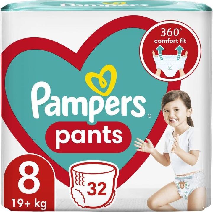 Actual product image Pampers Pants (Size 8, Pack, 32 pcs.)