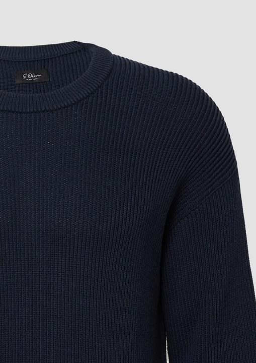 Produktbild s.Oliver Strickpullover Strickpullover im Relaxed Fit mit Struktur (S)
