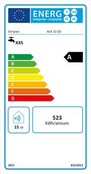 Energielabel Dimplex Kleine accumulator