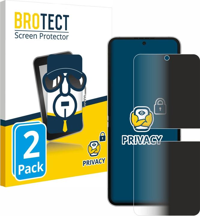 Actual product image BROTECT Anti-spy privacy film Blue light protection film (2 Piece, Samsung Galaxy Z Flip6)