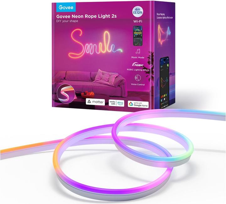 Immagine prodotto Govee Striscia luminosa al neon (RGBIC, 400 cm, Interno)