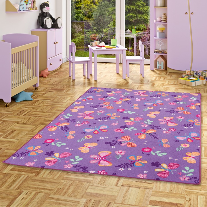 Actual product image Snapstyle Kids game carpet butterfly (160 x 240 cm)