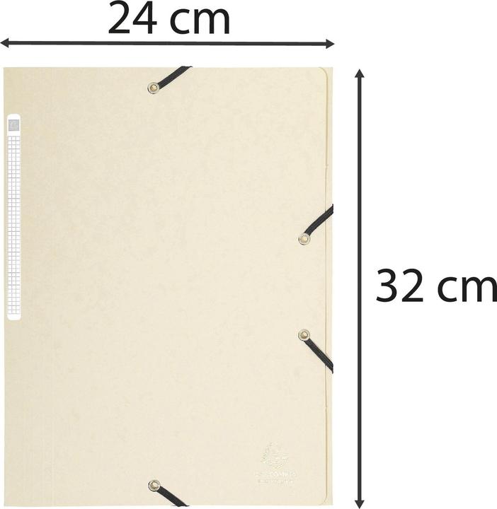 Produktbild Exacompta Gummibandmappe A4 Vanille (A4, 1x)