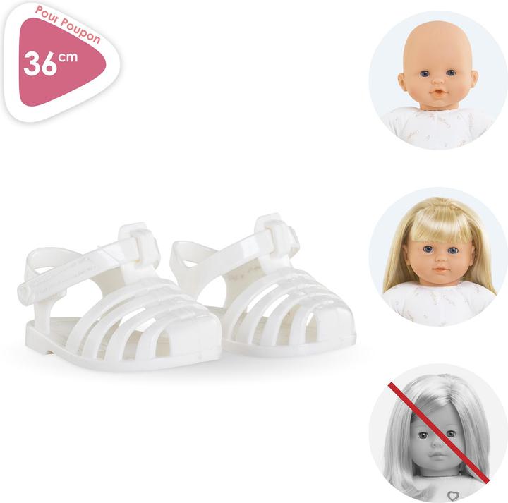 Produktbild Corolle Mon Grand Poupon Sandalen Weiss, 36 cm