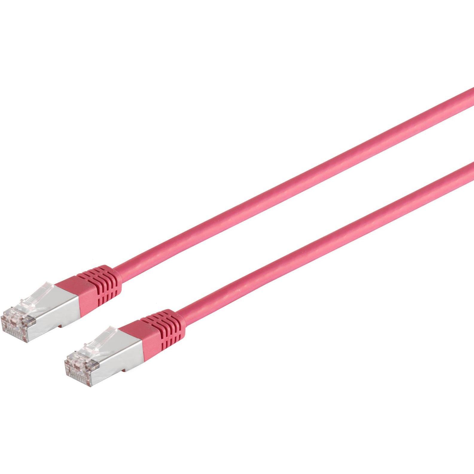 Shiverpeaks S/CONN maximum connectivity Netzwerkkabel-Patchkabel, cat. 5e, SF/UTP, magenta, 0,5m (0.50 m), Netzwerkkabel