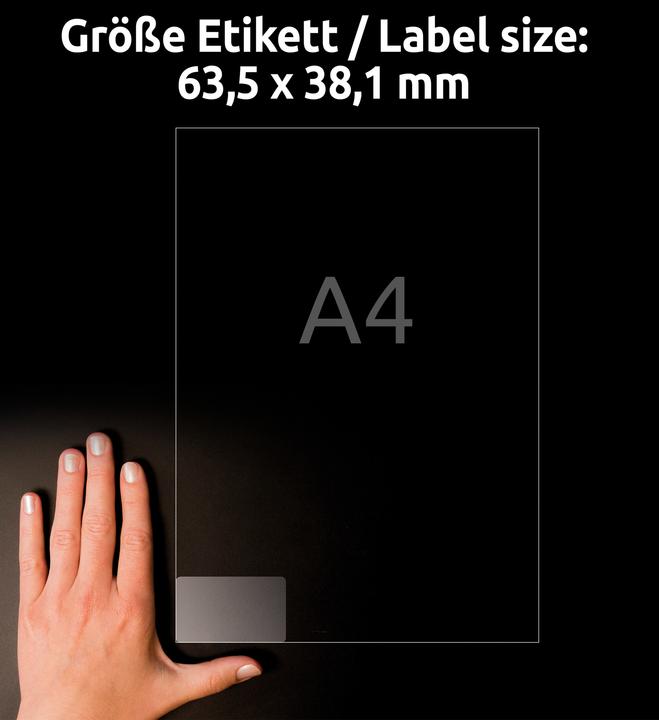 Actual product image Avery Crystal clear labels