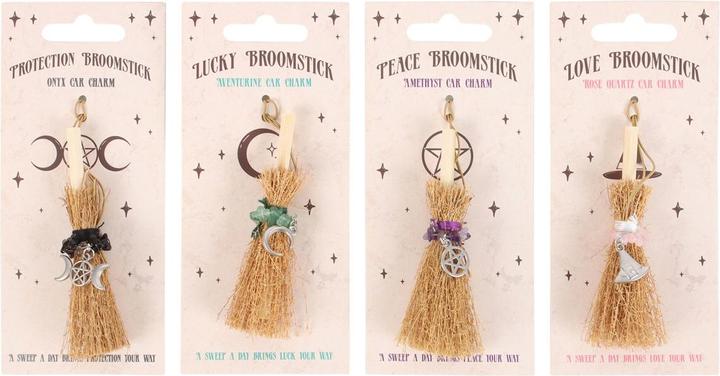 Immagine prodotto Something Different Lucky Manico di Scopa Amuleto Misura Confezione 12 (100% materiale sintetico)