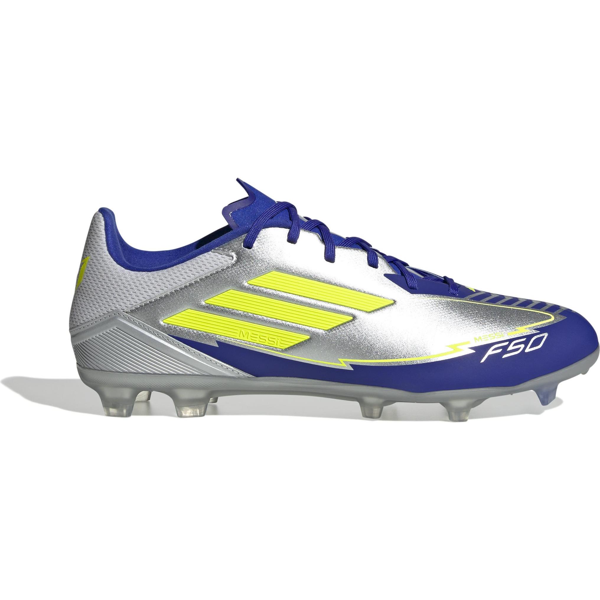 Thumbnail - adidas, Herren, Fussballschuhe, F50 League Messi FG/MG (44 2/3), Silber