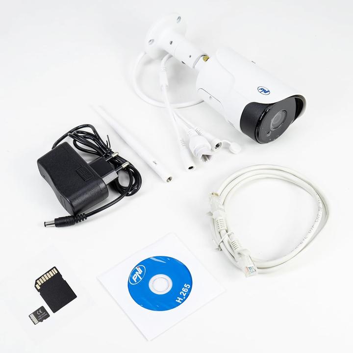 Immagine prodotto PNI House IP52LR 2MP 1080P Wireless IP Camera Pack 128GB MicroSD Memory Card with SD Adapter (1920 x 1080 Pixels)