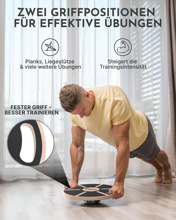 Image du produit Neolymp Balance Board Holz mit Griffen
