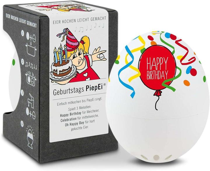 Brainstream PiepEi Gute Laune – Timer Per Uova Alla Coque, Semi-Sode E Sode – Con 3 Melodie, Made In Germany - 2