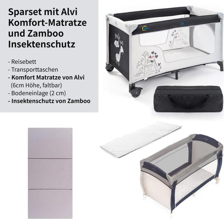 Produktbild Fillikid Reisebetten Reisebett Set inkl. Komfort-Matratze und