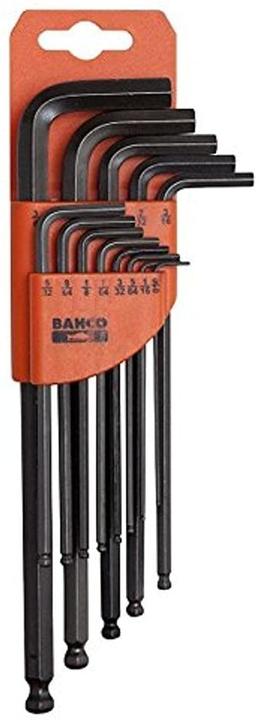 Actual product image Bahco Hexagon socket screwdriver set (inch), hexagon with ball head, long version, phosphatised - 12