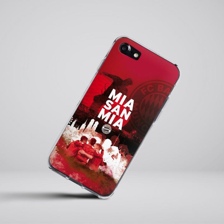 Produktbild DeinDesign Silikon Hülle für Apple iPhone 8 Handyhülle Case Smartphone Schutzhülle FC Bayern München FCB Mia (Apple iPhone 8)