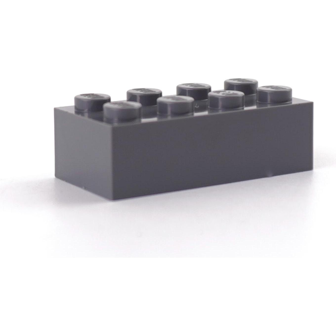 Thumbnail - LEGO 25x Basic Steine 2x4 - Classic 3001 - Dunkelgrau (3001, LEGO Zubehör)