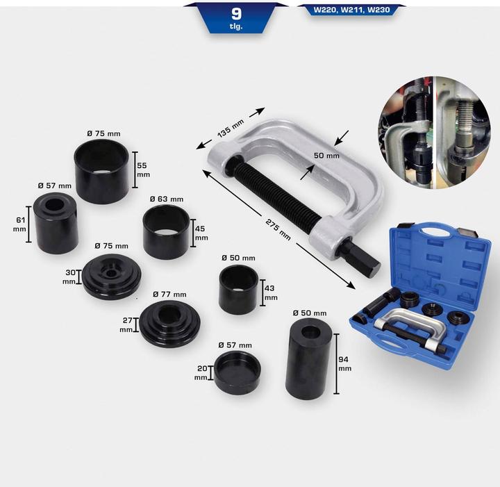 Actual product image Brilliant Tools 4 in 1 ball joint puller set, 7 pcs.