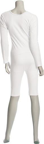 Image du produit Suprima Body de soins manches longues M unisexe avec fermeture éclair partielle sur la jambe blanc (M)