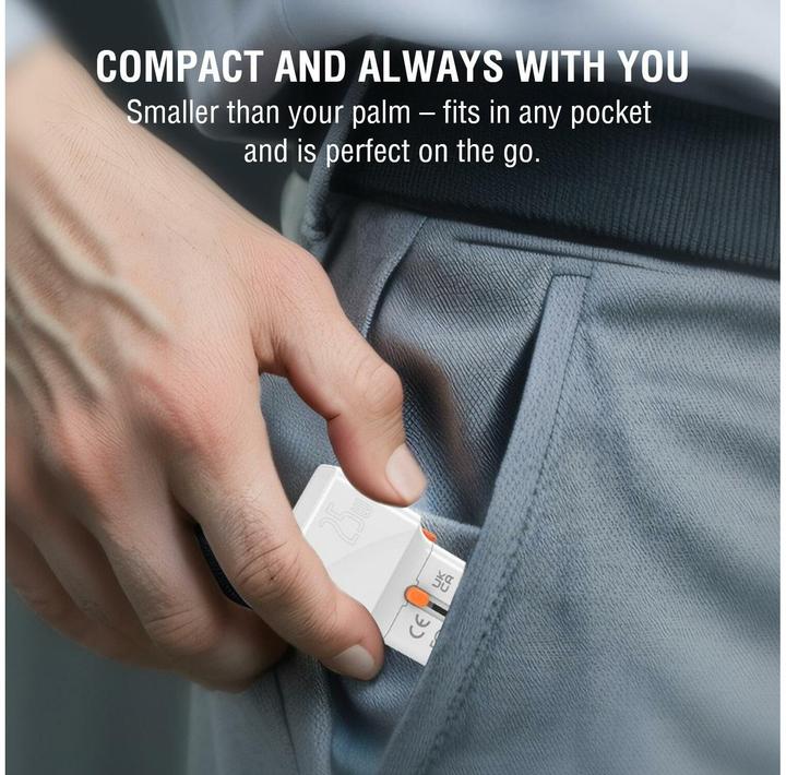 Actual product image 4smarts Travel charger World Travel Adapter Nomad Pocket 25W USB-C/USB-A white