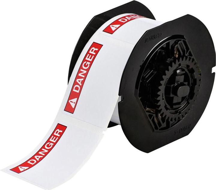 Immagine prodotto Brady B30-241-595-ANSIDA, etichette in vinile prestampate, rosso su bianco, lucide, 57,15 x 76,20 mm (7.62 cm)