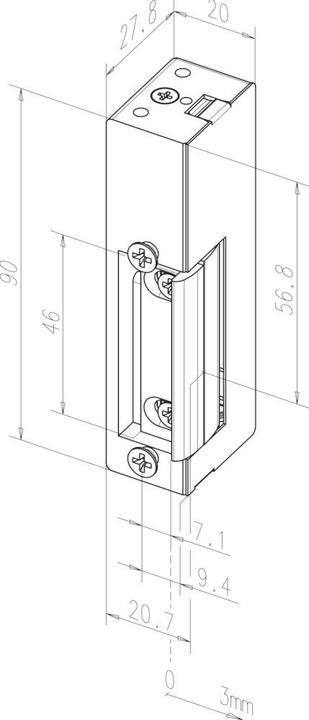 Actual product image effeff Door opener (Glass door, Indoor)