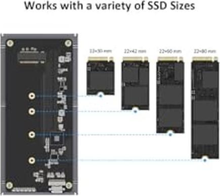 Produktbild LMP DataFlash USB4 SSD,enclosure for NVMe PCIe SSD USB4 (M.2)