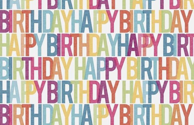 Produktbild Artebene Geschenkpapier Happy Birthday (1x)