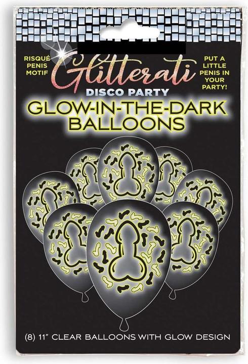 Little Genie Productions Glitterati - Penis Glow Balloons (Diverse, Duits)