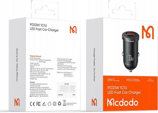 Image du produit Mcdodo Chargeur de voiture Fast Car Charger