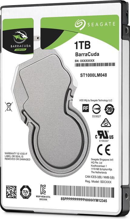 Productafbeelding Seagate BarraCuda (1 TB, 2.5", SMR)
