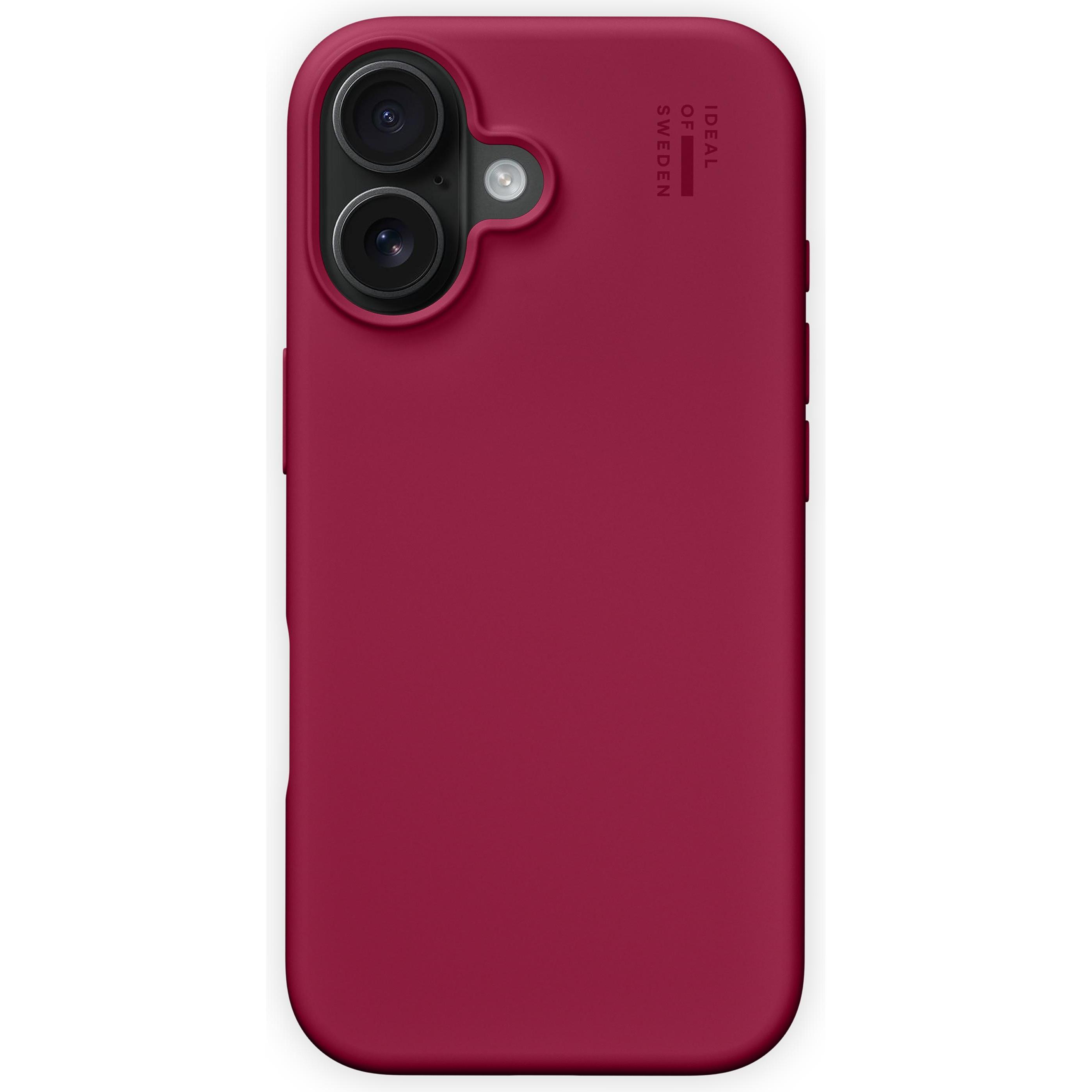 iDeal Of Sweden iPhone 16 Plus Silicone Case - Cranberry (Apple iPhone 16 Plus), Smartphone Hülle, Rot