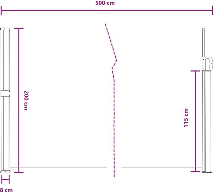 Produktbild vidaXL Einziehbare Markise (5 m)