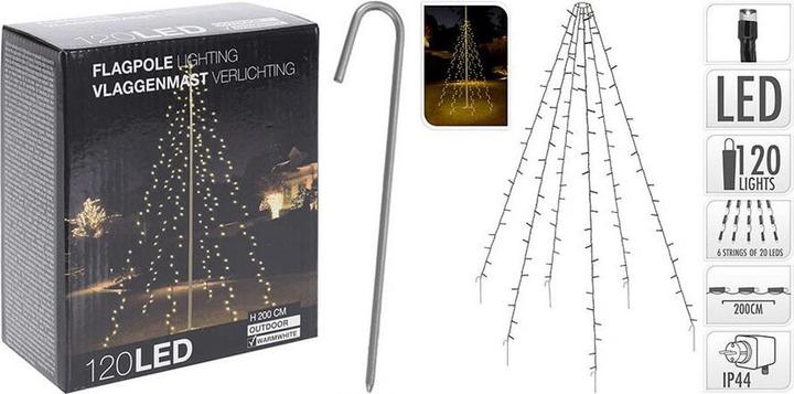 Actual product image Mondex Maszt 120led Balta Ciepły (0.14 m)