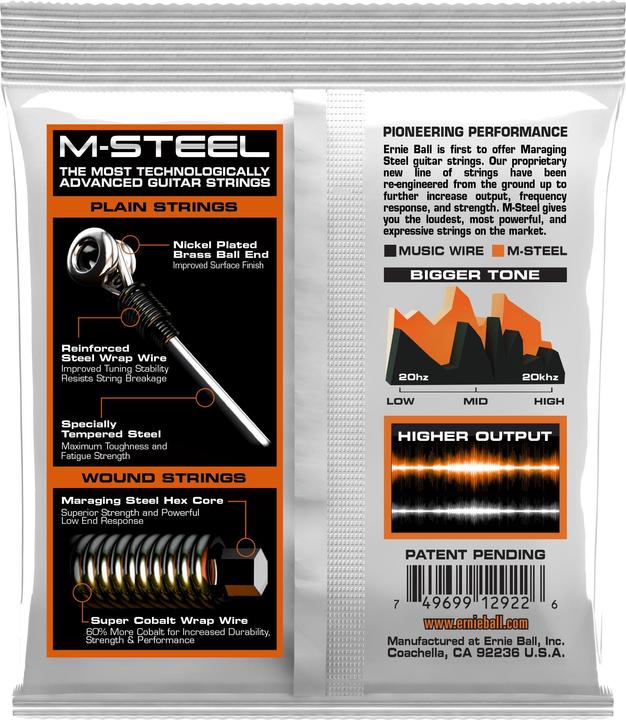 Produktbild Ernie Ball Slinky M-Steel Hybrid (6 x, E-Gitarre, 0.05")